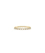 3 Prong Diamond Band Ring - 79e | Everyday 14K Gold Jewelry