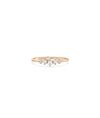 Rose gold cluster band ring featuring beautifully grouped sparkling diamonds