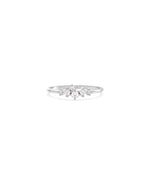 Cluster Diamond Band Ring white gold with multiple diamonds in elegant arrangement