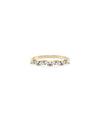 Diamond Multi Shape Cluster Band Ring yellow gold showcasing varied diamond cuts