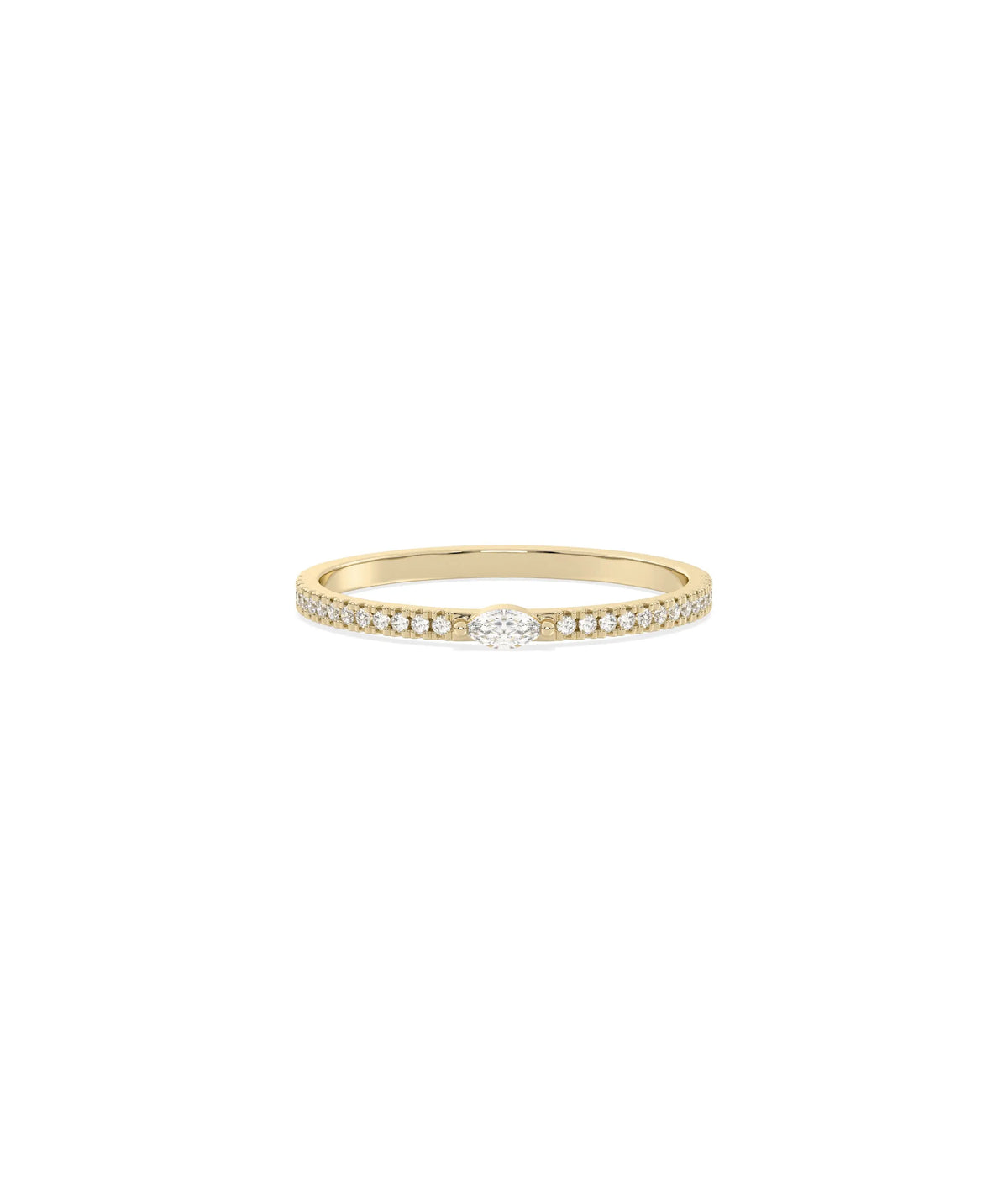 Diamond Stackable Ring - 79e | Everyday 14K Gold Jewelry
