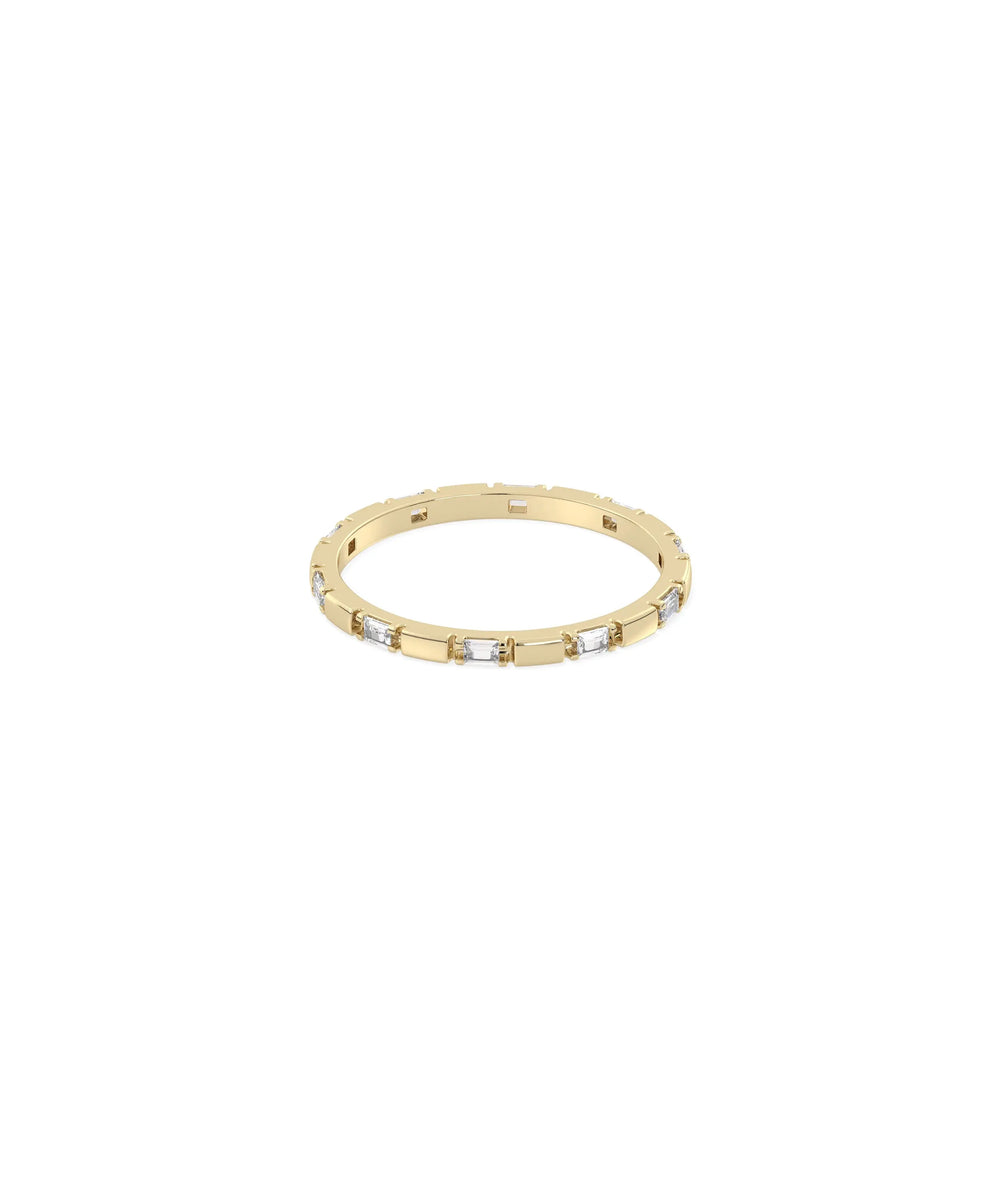 Baguette Diamond Eternity Band Ring - 79e | Everyday 14K Gold Jewelry