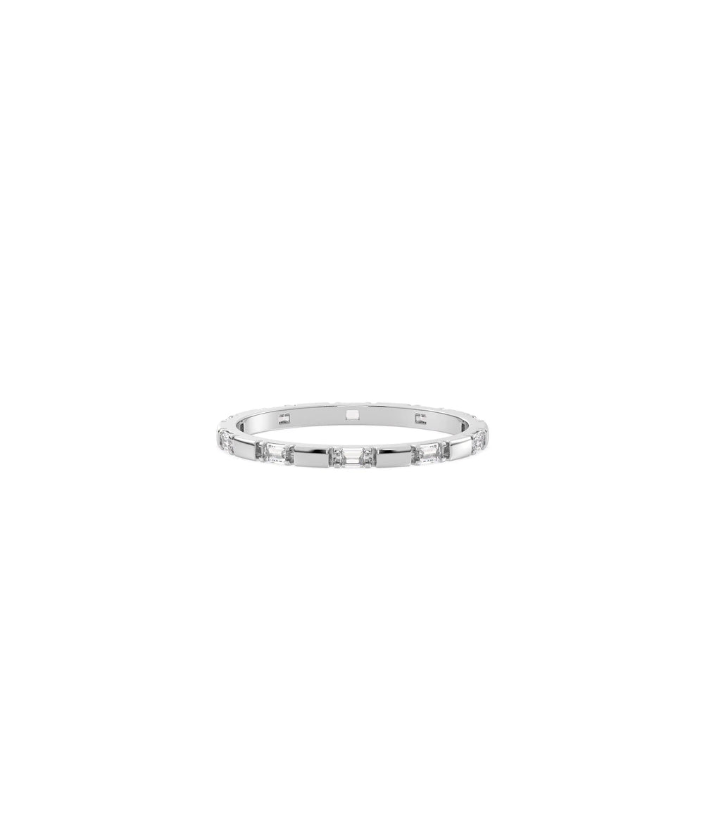 Baguette Diamond Eternity Band Ring - 79e | Everyday 14K Gold Jewelry