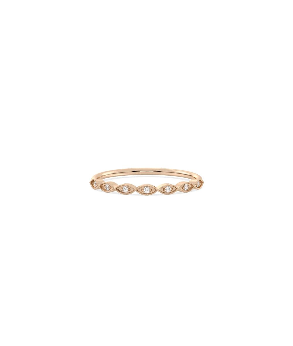 Ultra Thin Diamond Band Ring - 79e | Everyday 14K Gold Jewelry