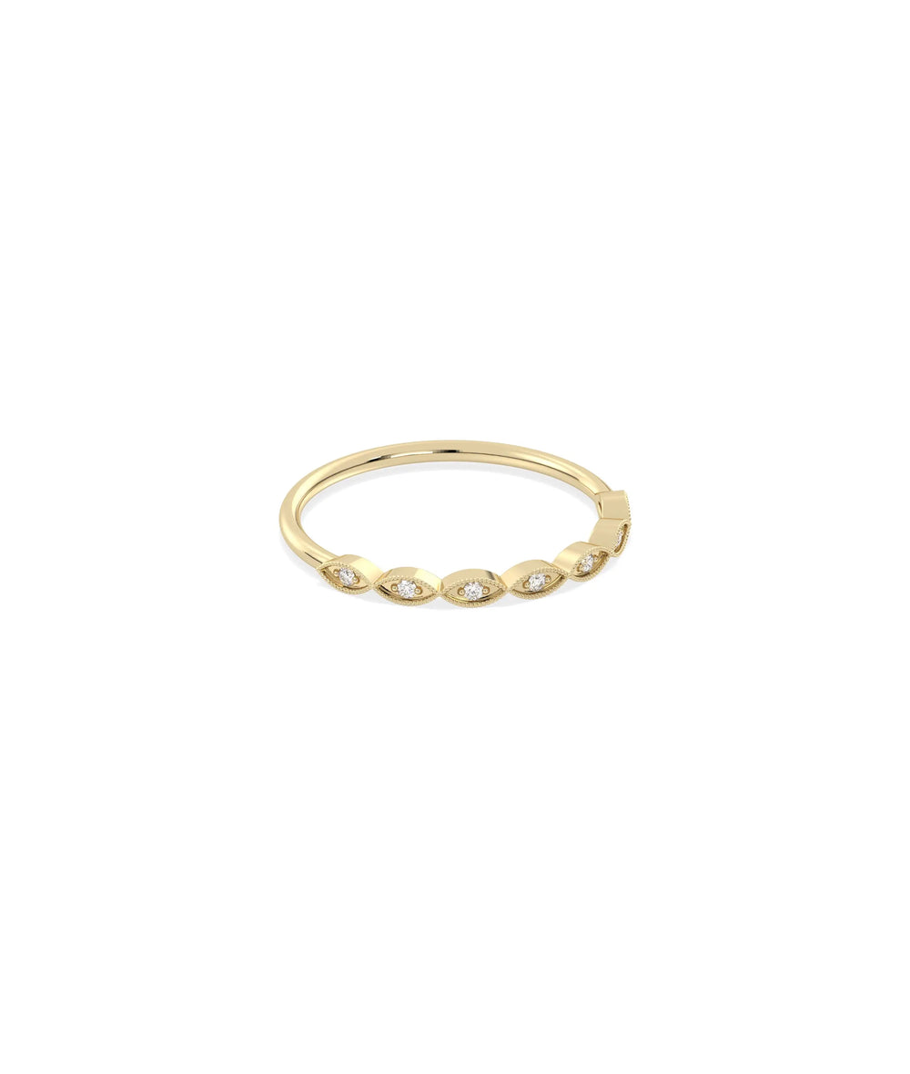 Ultra Thin Diamond Band Ring - 79e | Everyday 14K Gold Jewelry