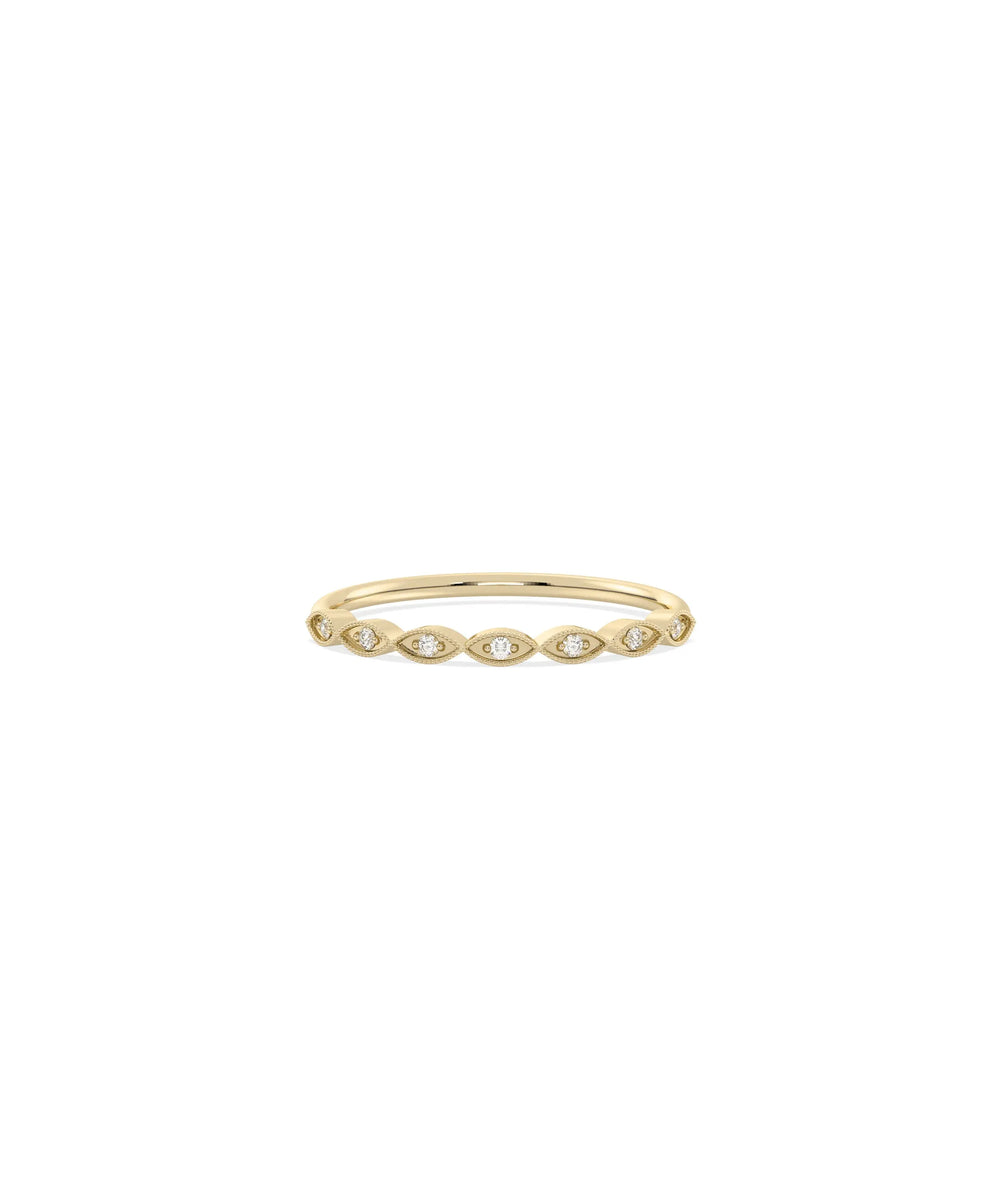 Ultra Thin Diamond Band Ring - 79e | Everyday 14K Gold Jewelry