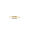 Diamond Baguette Channel Set Band Ring yellow gold showcasing linear channel design