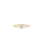 Mix Shape Diamond Cluster Band Ring - 79e | Everyday 14K Gold Jewelry