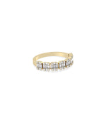 Illusion set ring side view displaying 4.6mm design and enhanced brilliance