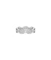 Diamond Oval Eternity Band Ring white gold with elongated diamond design