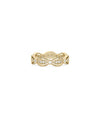Diamond Oval Eternity Band Ring yellow gold showcasing continuous oval diamonds