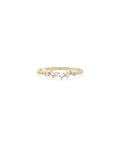 Multi-Shape Diamond Cluster Band Ring