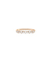 Rose gold Diamond Cluster Band Ring with concentrated sparkle cluster design