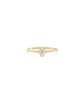 Bezel-Set Clover Band Ring