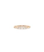 Rose gold Graduating Diamond Band Ring with elegant graduating diamond flow