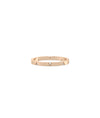 Rose gold Diamond Eternity Band Ring with complete diamond encirclement
