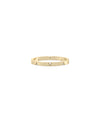 Diamond Eternity Band Ring in yellow gold with continuous diamond circle design
