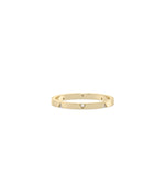 Diamond Eternity Band Ring in yellow gold with continuous diamond circle design