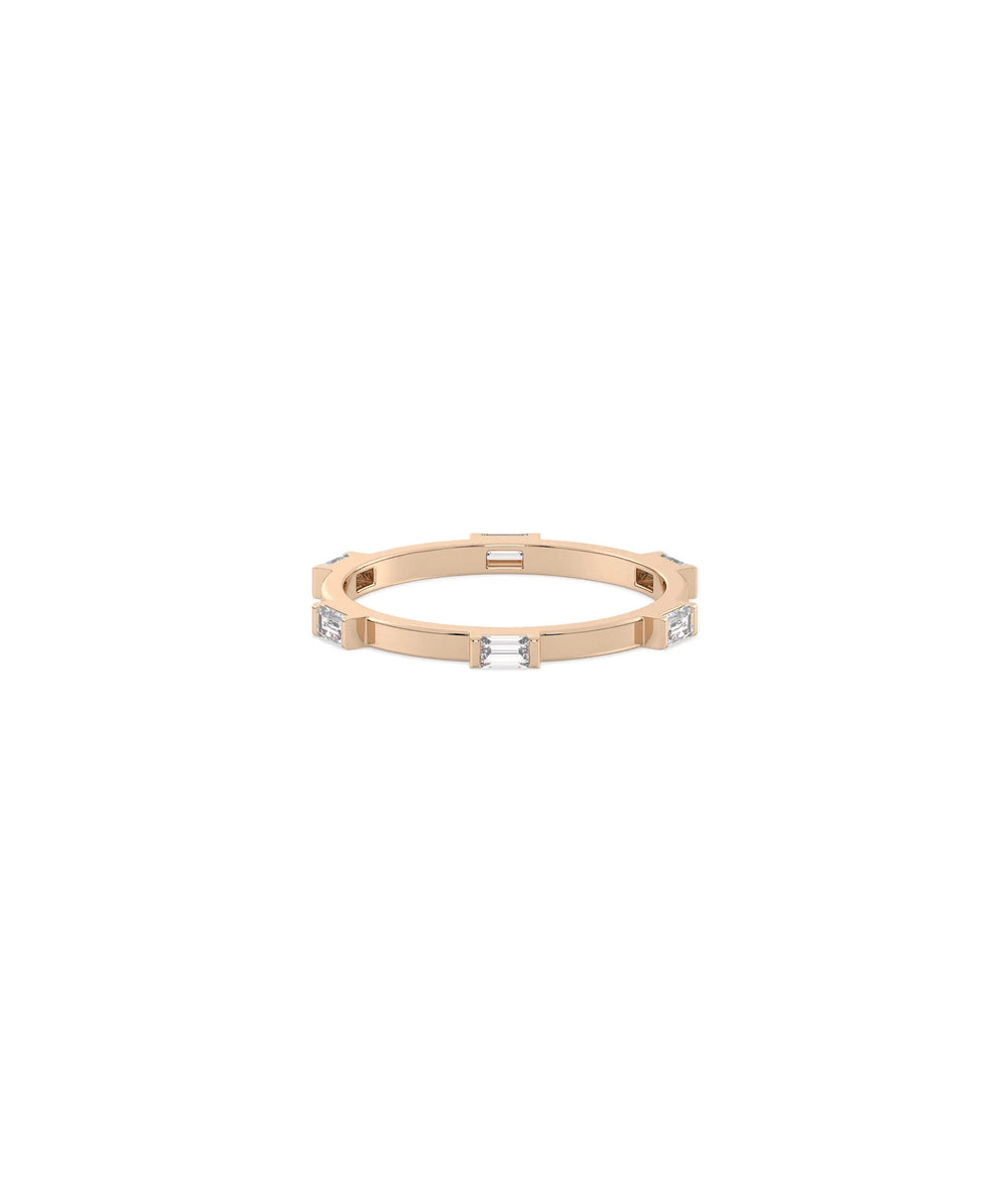 Diamond Station Eternity Band Ring - 79e | Everyday 14K Gold Jewelry