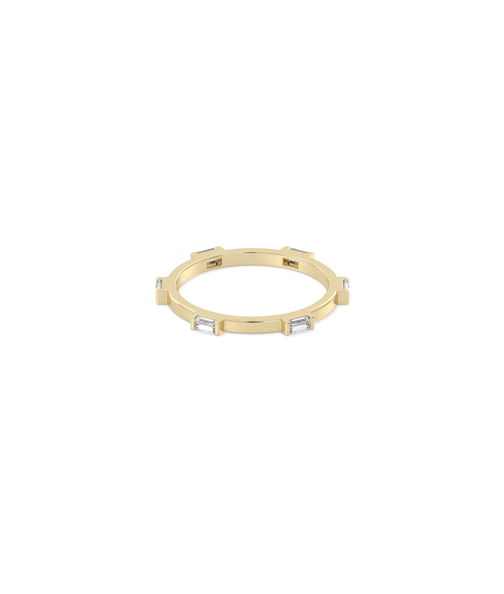 Diamond Station Eternity Band Ring - 79e | Everyday 14K Gold Jewelry