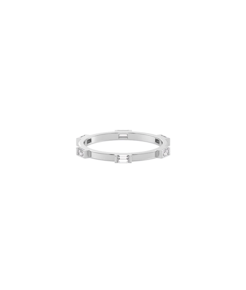 Diamond Station Eternity Band Ring - 79e | Everyday 14K Gold Jewelry