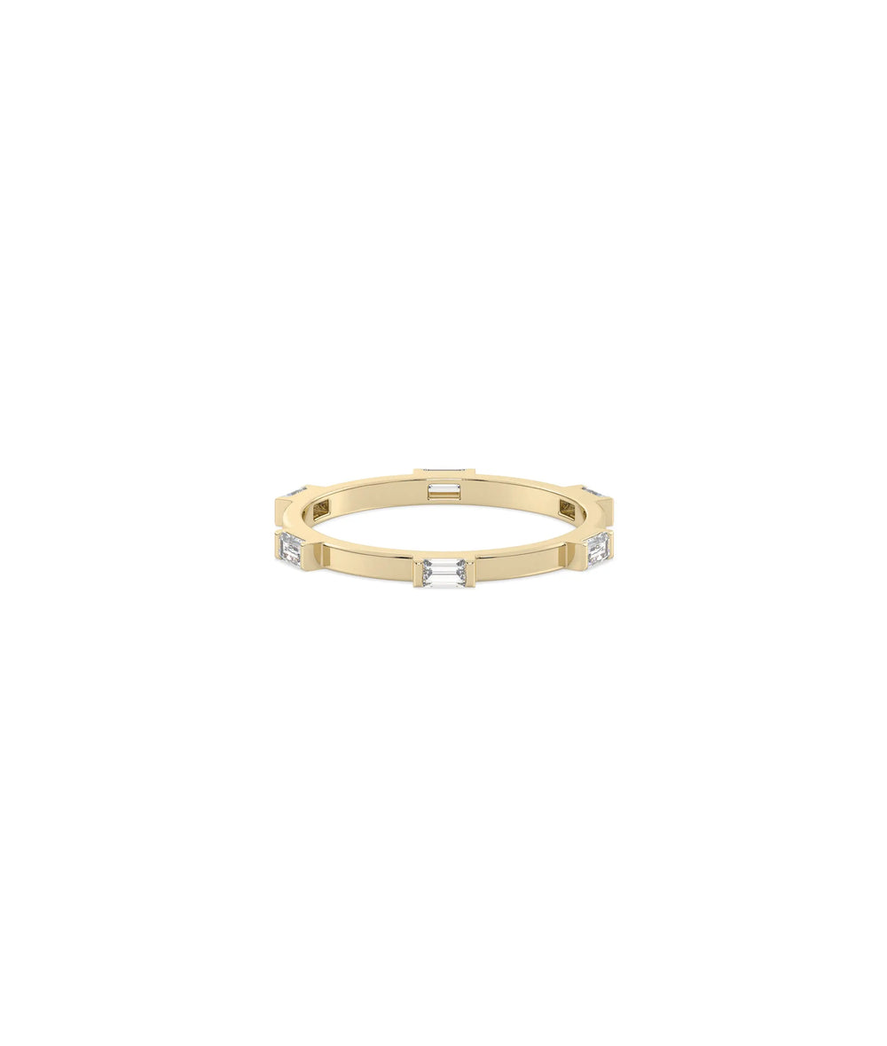 Diamond Station Eternity Band Ring - 79e | Everyday 14K Gold Jewelry