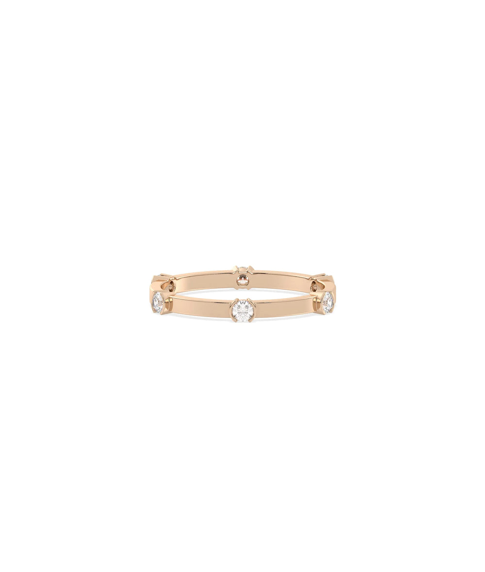 Station Band Ring - 79e | Everyday 14K Gold Jewelry