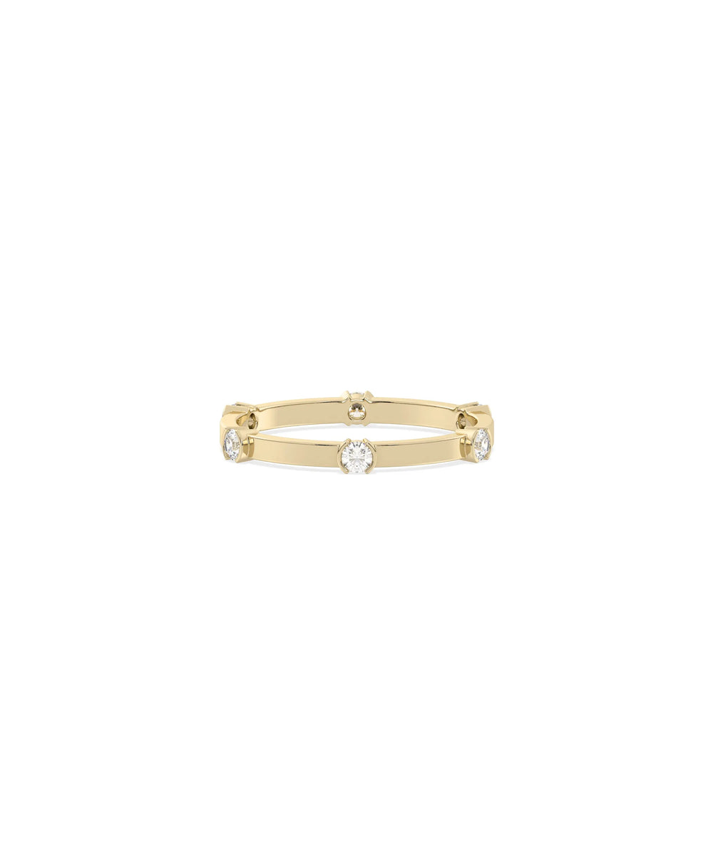 Station Band Ring - 79e | Everyday 14K Gold Jewelry
