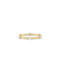 Diamond Station Band Ring