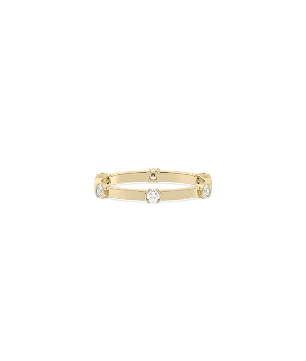 Station Band Ring - 79e | Everyday 14K Gold Jewelry