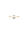Rose gold Diamond Stacked Band Ring with sparkling diamonds on stacked bands