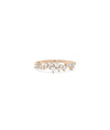 Rose gold Diamond Cluster Band Ring with striking diamond cluster design