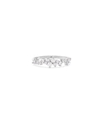 White gold Diamond Cluster Band Ring featuring brilliant clustered diamond arrangement