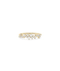 Wide Diamond Cluster Band Ring