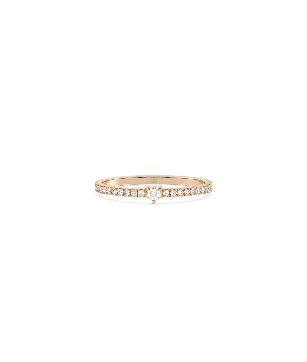 Diamond Stackable Ring - 79e | Everyday 14K Gold Jewelry