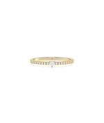 Diamond Solitaire Band Ring