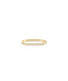 Diamond Table Top Band Ring in yellow gold showing flush-set diamonds on sleek band