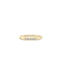 Diamond Baguette Signet Band Ring