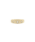 Diamond Starburst Band Ring