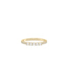 5 Stone Diamond Band Ring in yellow gold with five diamonds arranged on band