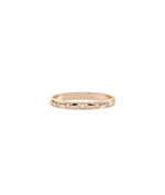 Rose gold Diamond Starburst Band Ring with astronomical-inspired starburst motifs