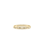 Diamond Starburst Band Ring in yellow gold with radiating starburst patterns