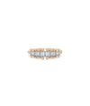 Rose gold Diamond Illusion Set Band Ring featuring mixed-cut diamonds with reflective mounting