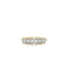 Diamond Illusion Set Band Ring in yellow gold with mixed-cut illusion diamonds