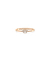 Rose gold Evil Eye Diamond Band Ring with meaningful evil eye and diamond sparkle