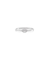 Evil Eye Diamond Band Ring in white gold featuring subtle protective eye motif