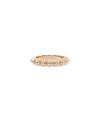 Rose gold twist ring featuring dynamic visual movement and sophisticated curves