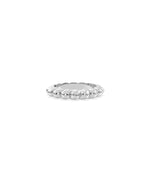 Gold Twist Band Ring white gold with modern elegant intertwining styling