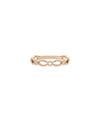 Diamond Station Arch Band Ring - 79e | Everyday 14K Gold Jewelry