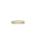 Two-Row Diamond Cluster Ring
